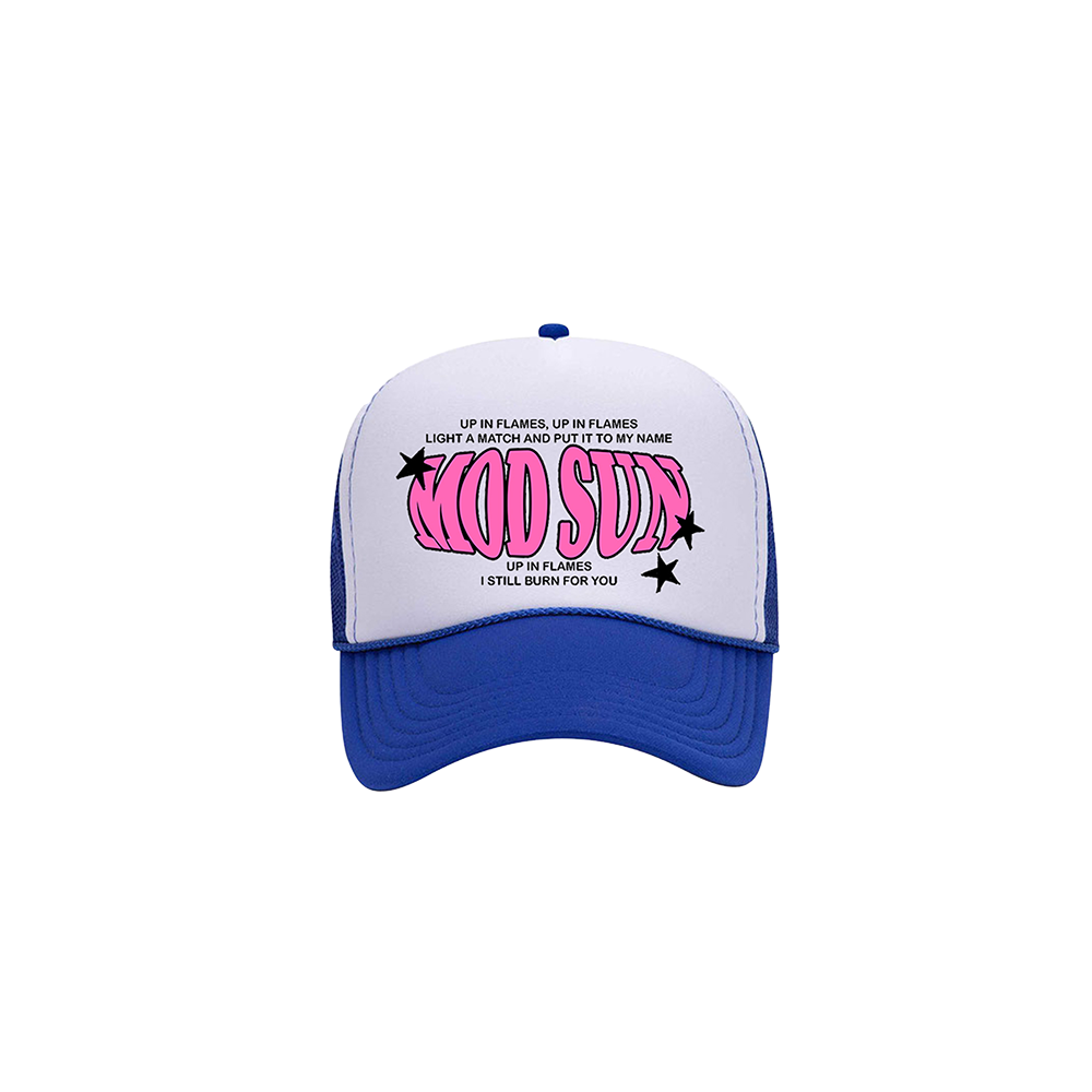 Flames Star Trucker Hat