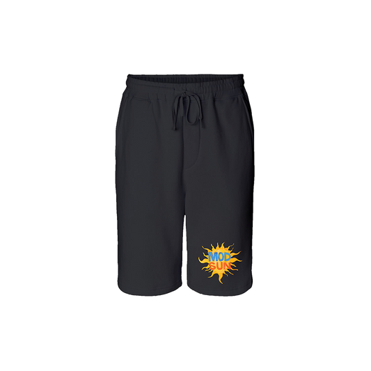 Black jogger shorts with Mod Sun logo on the front. 